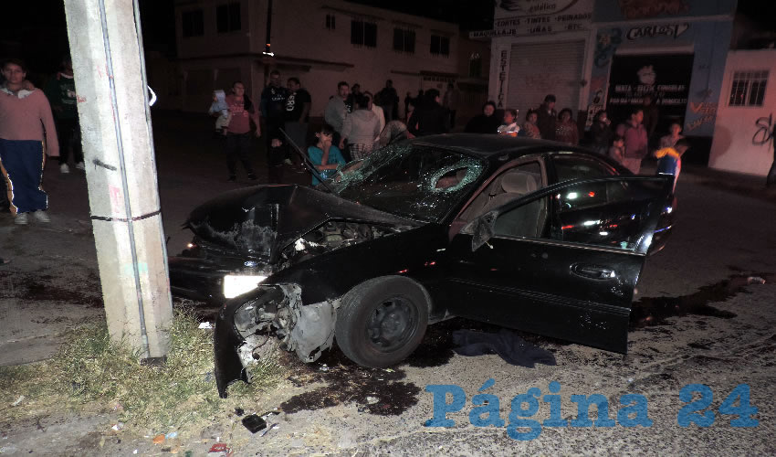 De este manera termin&oacute; el veh&iacute;culo que manejaba la ebria Erick Guadalupe Escamilla