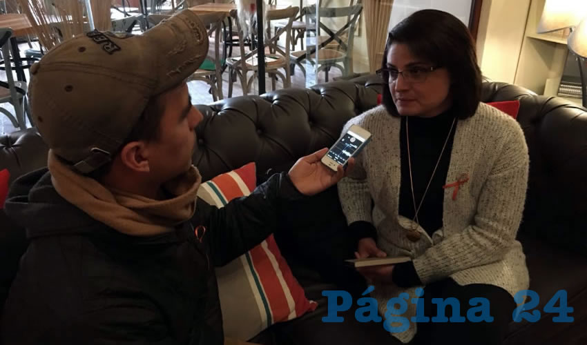 Adriana Rivero Garza: “Según los datos de la procuraduría es que 60 por ciento de estas carpetas de investigación cuentan con personas detenidas, esto demuestra un trabajo de coordinación interinstitucional y de la responsabilidad que tiene el Cetro de Justicia para las Mujeres” (Foto: Merari Martínez Castro)