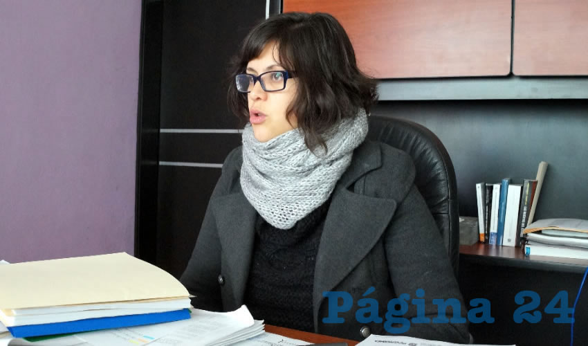 Mara Muñoz Galván: “Estamos atendiendo el caso de manera integral para precisamente avanzar en su empoderamiento de la víctima en este caso” (Foto: Merari Martínez Castro)