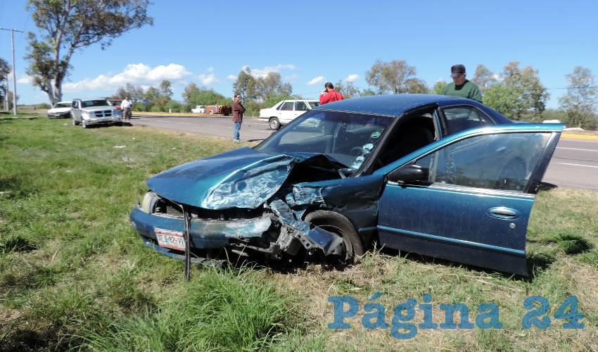 El auto que conducía Iliana González