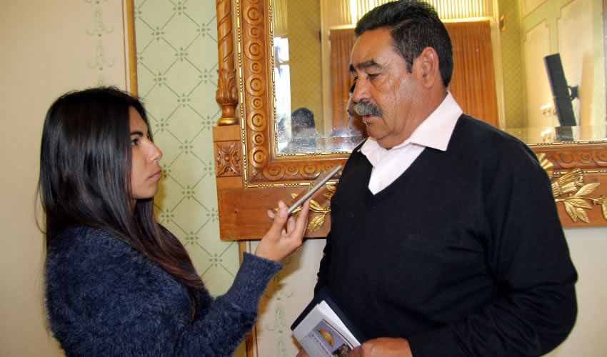 Jorge Luis García Vera “Hemos estado acudiendo a la Ciudad de México a visitar a los diputados y senadores y de igual manera en el estado, para buscar cómo salir adelante en este problema que enfrenta el municipio” (Foto: Rocío Castro)