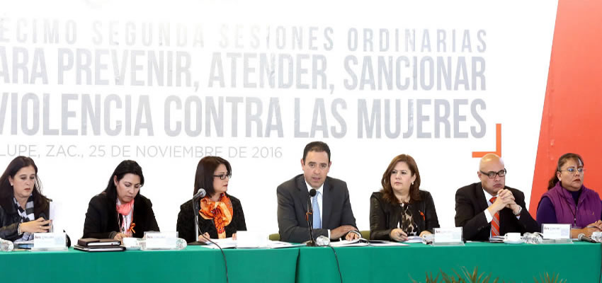 Participa Gobernador en la Sesión Ordinaria del Sistema Estatal para Prevenir, Atender, Sancionar y Erradicar la Violencia contra las Mujeres