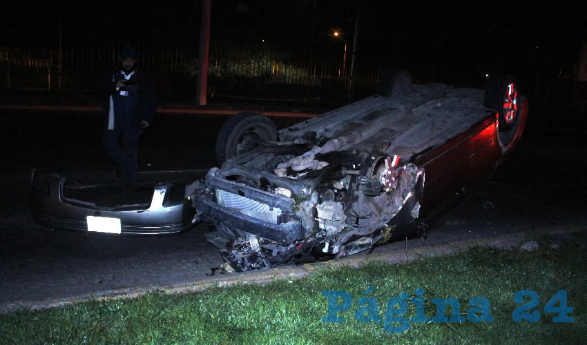 Miguel Ángel Zamora destruyó su automóvil Nissan Áltima