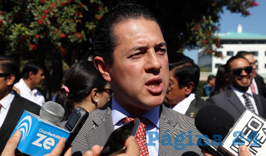 Gustavo Granados Corzo, secretario general en Aguascalientes de la CNOP (Foto: Eddylberto Luévano Santillán)