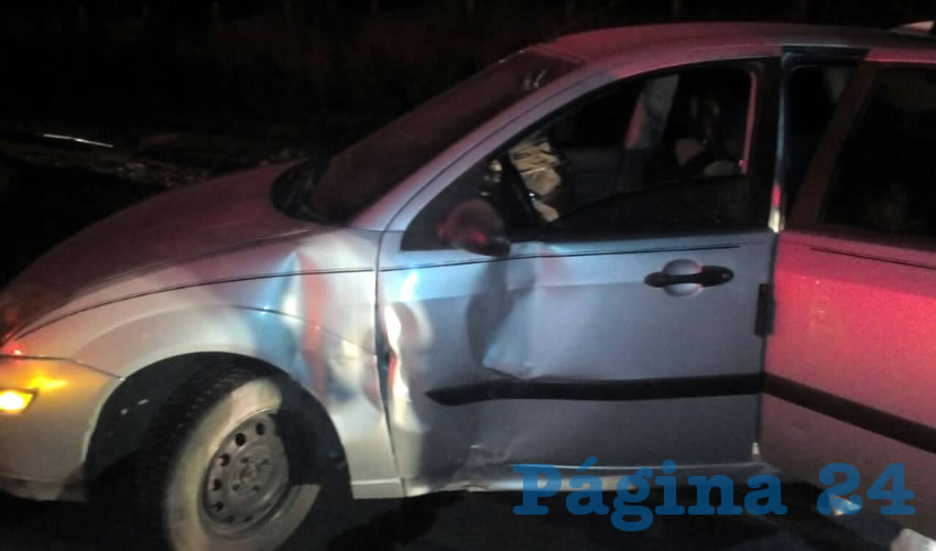 Así fue encontrado el auto en la carretera federal 44