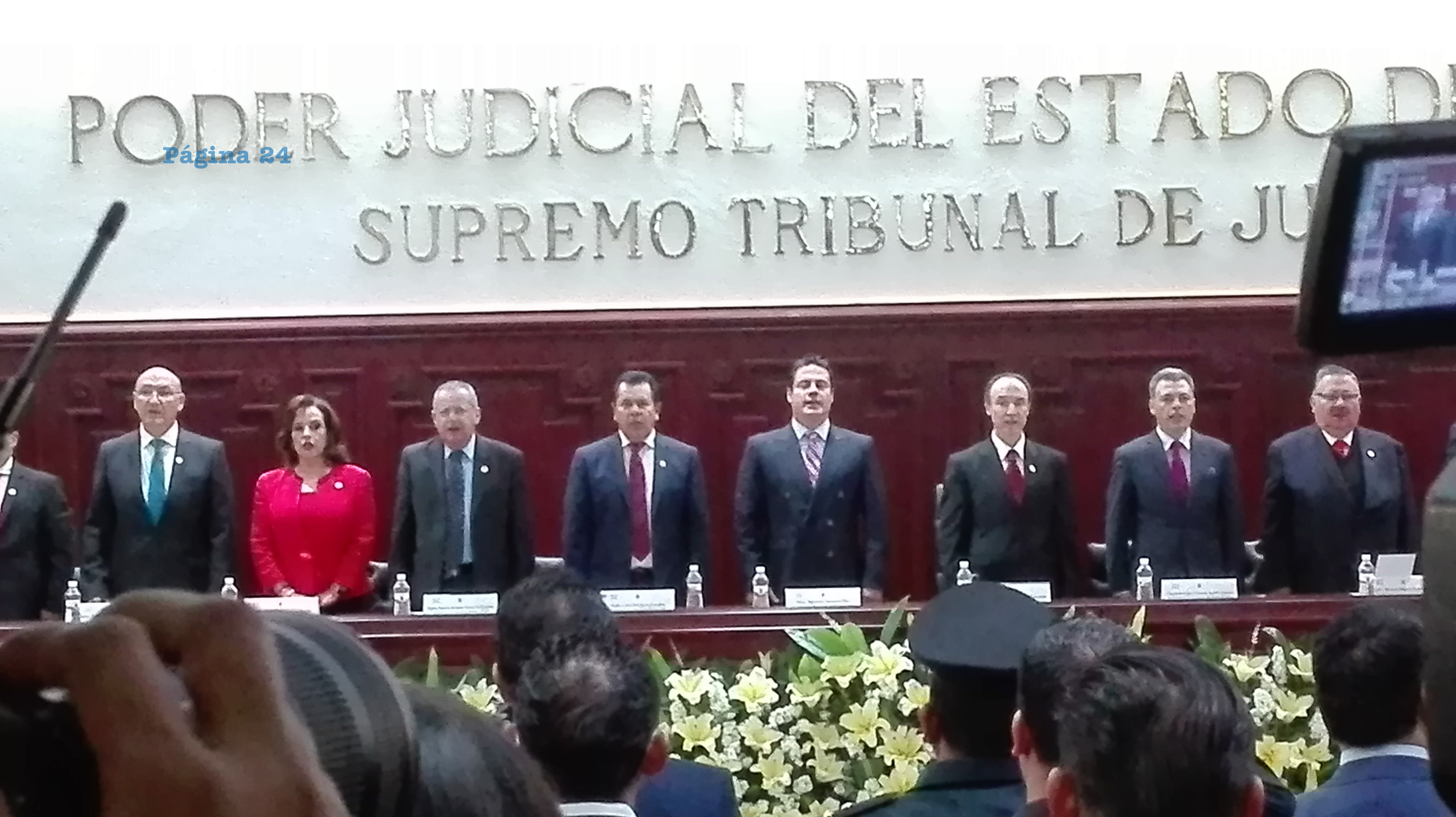 En un modesto informe ante medios de comunicación y algunos invitados especiales, José Félix Padilla presumió los avances en materia judicial que se tienen en el estado de Jalisco/Foto: Francisco Andalón López