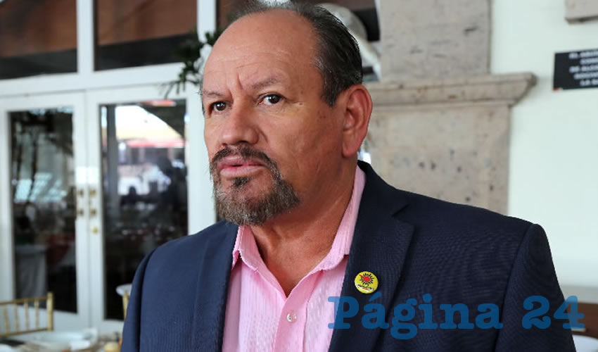 Cecilio Ávila García, líder estatal de la CIOAC AC (Foto: Eddylberto Luévano Santillán)