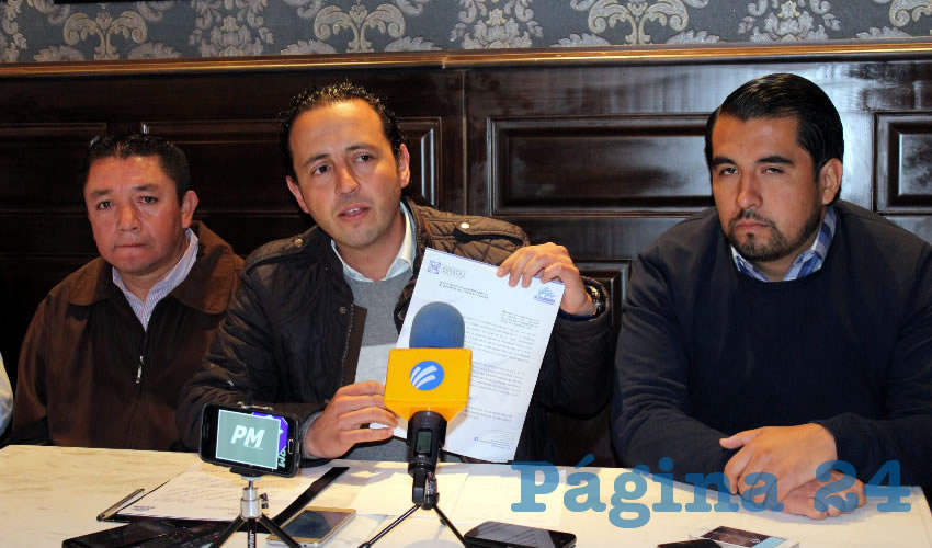 Arturo López de Lara Díaz: “Son llamadas donde señalan que nuestra candidata quedó a deber dinero en la campaña electoral pasada con algunas personas y diciendo que es una mala mujer, así como una serie de calificativos que preferiría no mencionar” (Foto: Rocío Castro)