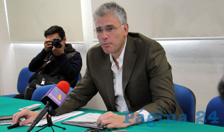 Sergio Zertuche Romero: “Estamos casi al 100 por ciento para que este trámite (pensiones) ya no se tenga que hacer de forma presencial, para que se realice a través del portal de internet del IMSS” (Foto: Rocío Castro)