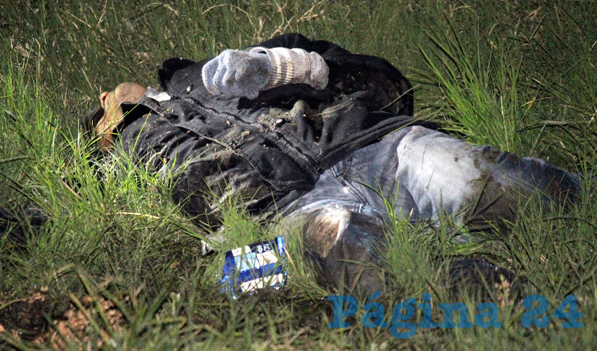 Así fue encontrado el hoy occiso, en un lote ubicado a espaldas del Infonavit Fidel Velázquez