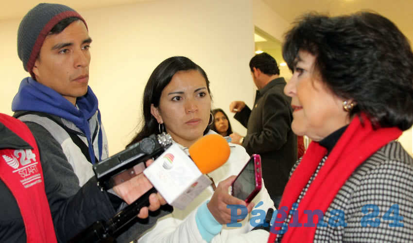 Lourdes Gabriela Rojo Medina: “Tuve una respuesta muy favorable, hicimos este recorrido donde me acompañó el presidente municipal de Guadalupe, Enrique Flores Mendoza; estuvieron autoridades de Protección Civil tanto de gobierno del estado como municipal” (Foto: Rocío Castro Alvarado)