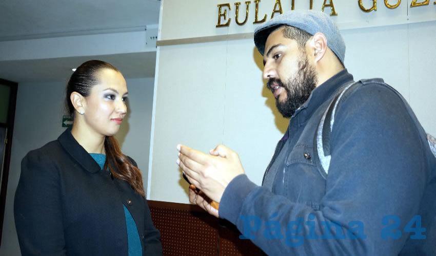 Celia Guadalupe Flores: “Jorge Miranda Castro dejó en claro que los nuevos impuestos serán para ayudar a la economía zacatecana” (Foto: Merari Martínez Castro)