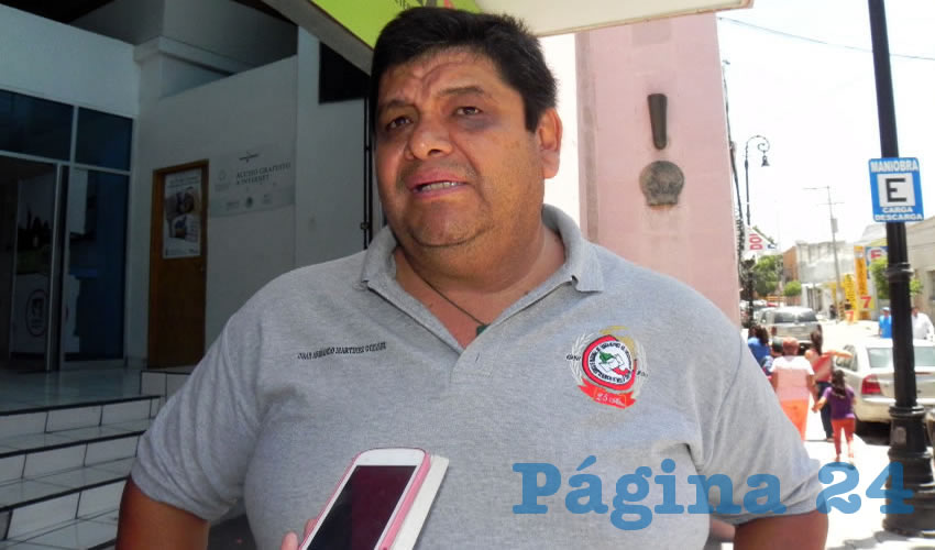Juan Armando Martínez Godínez, secretario general del Sntsepomex