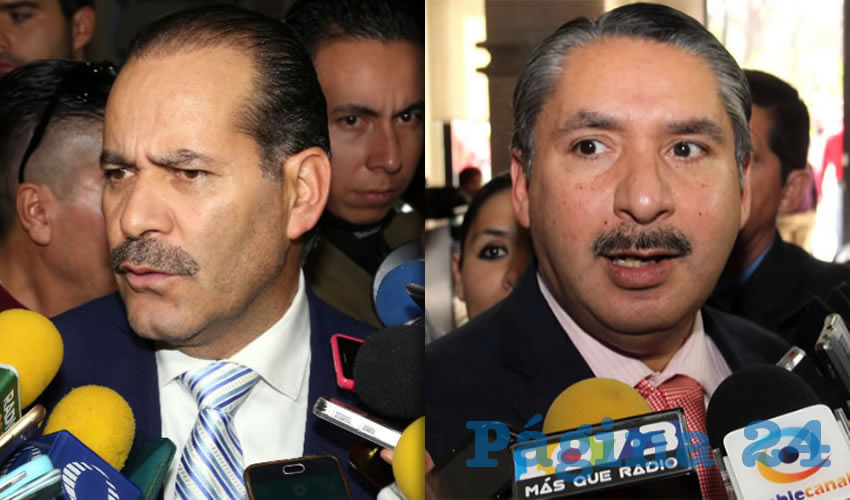 Mart&iacute;n Orozco Sandoval, gobernador del Estado | &Oacute;scar Gonz&aacute;lez Mend&iacute;vil, fiscal general del Estado