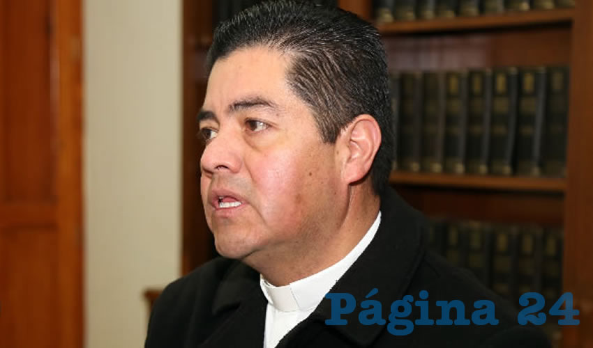 Carlos Alberto Alvarado Quezada, vocero de la Di&oacute;cesis de Aguascalientes
