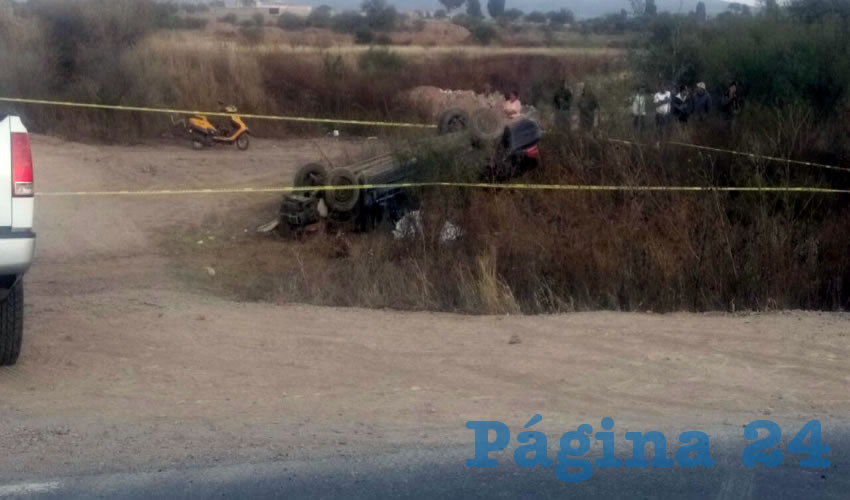 Lucio Ricardo Alberto pereció al volcar su automóvil Dodge Stratus