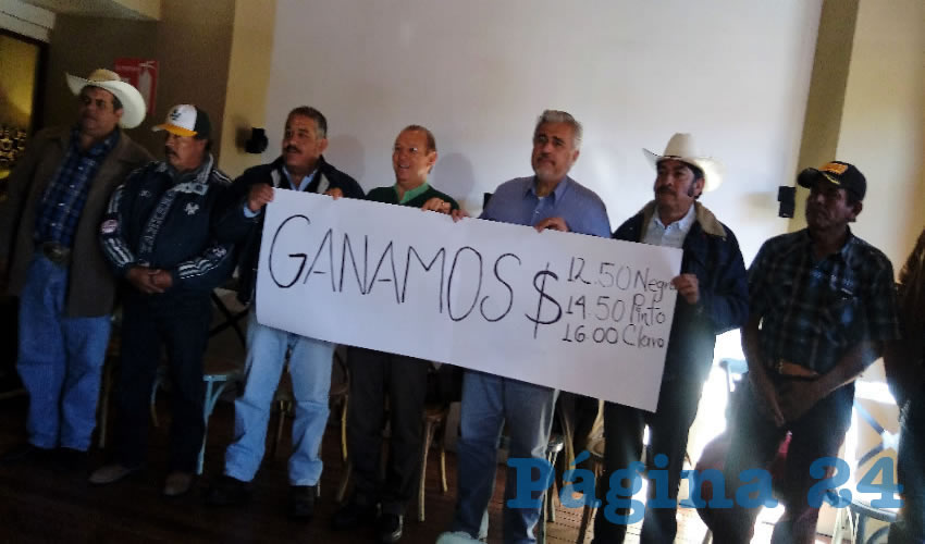 Pedro de León: Hoy como nunca el triunfo es del campo zacatecano porque mil 800 millones de pesos se quedarán en el bolsillo de las familias de productores al lograr no sólo los 18 pesos que en justicia les corresponde por el pago de la leguminosa