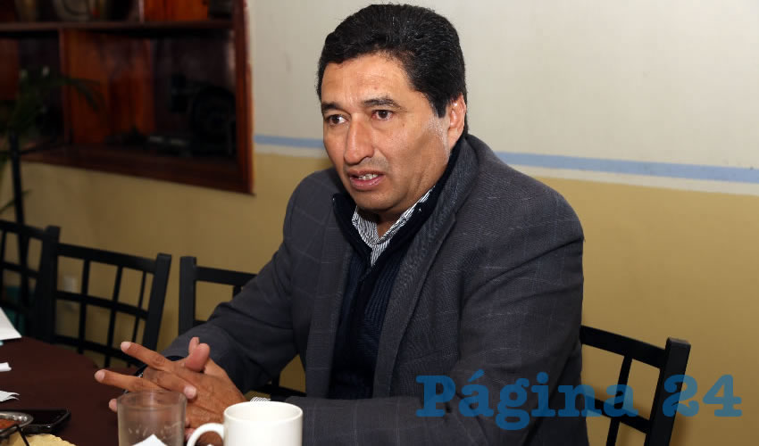 Miguel Ángel Huizar Botello, presidente del Colegio de Ingenieros Civiles de Aguascalientes (Foto: Eddylberto Luévano Santillán)