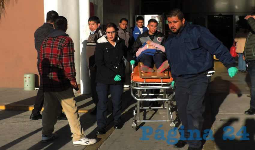 María de la Paz Salado Piña fue trasladada a la Clínica uno del IMSS