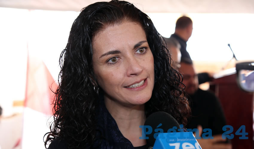 Laura Lorena Alba Nev&aacute;rez, delegada de la SEP en Aguascalientes (Foto: Eddylberto Lu&eacute;vano Santill&aacute;n)