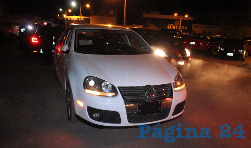 El Volkswagen Bora del cafre borracho Juan Enrique Escobar Carranza