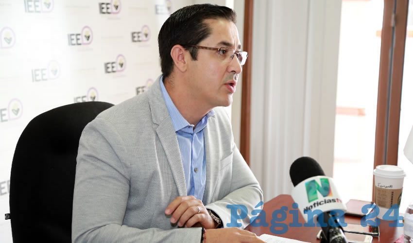 Luis Fernando Landeros Ortiz, consejero presidente del Instituto Estatal Electoral (IEE)