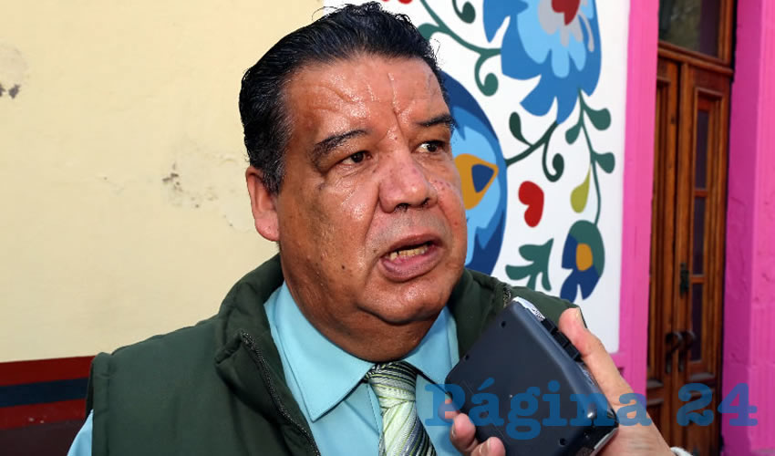 Francisco Javier Flores Flores, líder de Cimientos del Magisterio (Foto: Eddylberto Luévano Santillán)
