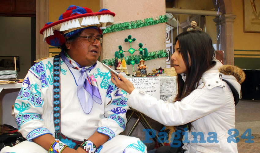 Edair López Chivarra: Para efectuar estos rituales, curaciones y sanaciones se tiene que contar 25 años de estudios y preparación para logra hacerlo (Foto: Rocío Castro)