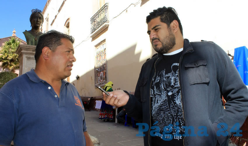 Javier Castillo: Al momento sólo se cuenta aproximadamente con un 60% de ocupación hotelera (Foto Rocío Castro Alvarado)