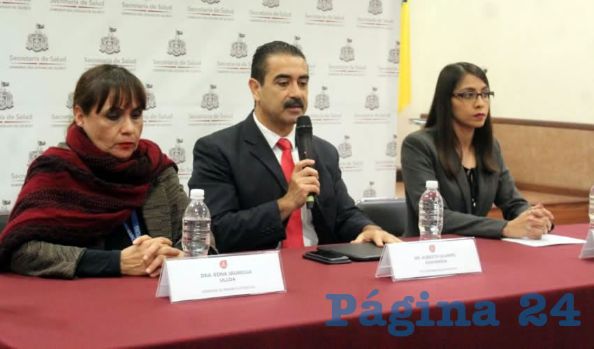 Alberto Ocampo explicó que para evitar que el número de casos de influenza se dispare, la meta de la SSJ es aplicar dos millones de dosis de la vacuna contra influenza en las clínicas de todo el sector, incluyendo el IMSS y el ISSSTE/Foto: Francisco Tapia 