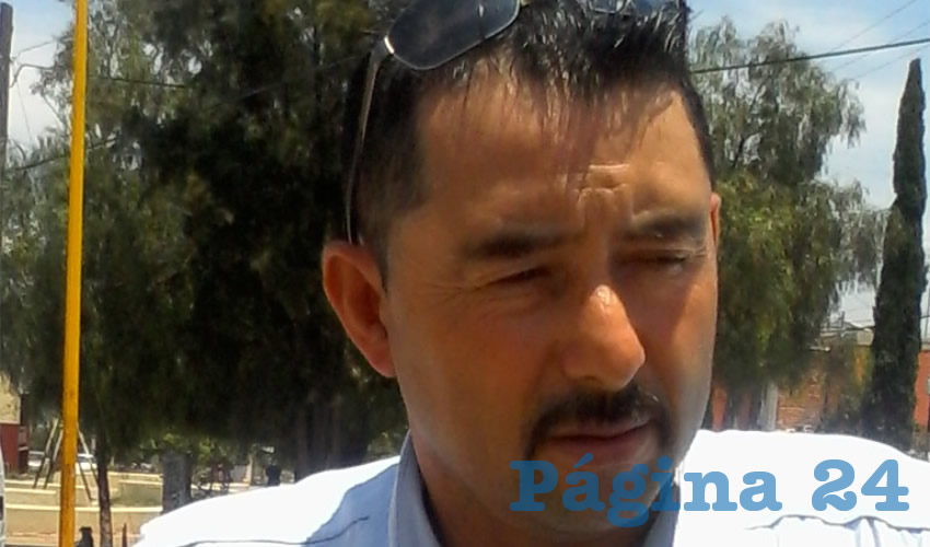 Juan Carlos Pedroza Meléndez, delegado municipal en Calvillito