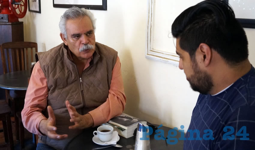 José Luis Medina Lizalde: “Es grave que el gobierno esté operando al margen de la ley, lo que hizo es acudir al engaño citando a los líderes de Salaverna a la capital del estado para aprovechar y realizar la destrucción parcial del poblado” (Foto: Merari Martínez Castro)