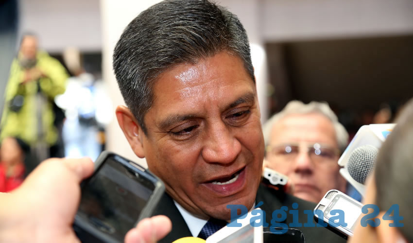 José Héctor Benítez López, encargado de despacho de la Secretaría de Seguridad Pública Municipal (Foto: Eddylberto Luévano Santillán)