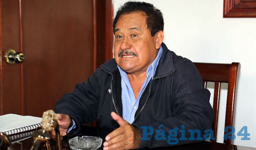 Manuel Medina Ortega, presidente del Frente Estatal de Lucha Campesina (Foto: Eddylberto Luévano Santillán)
