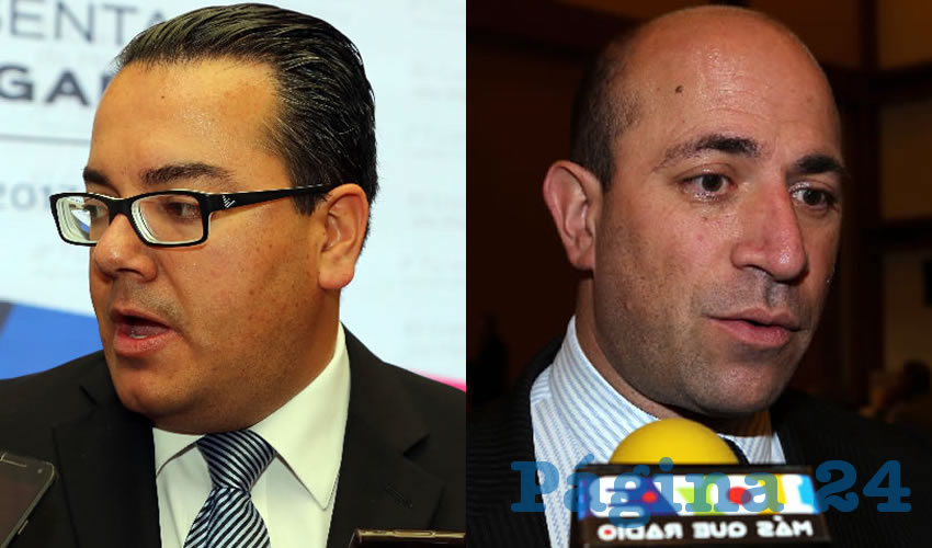 H&eacute;ctor Anaya P&eacute;rez, secretario de Servicios P&uacute;blicos Manuel Cortina Reynoso, secretario del Ayuntamiento