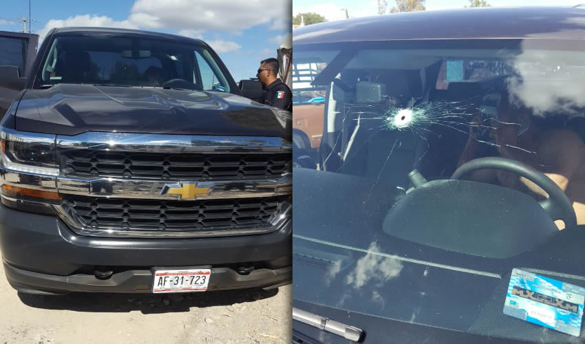 Tres balazos presentaba la camioneta que manejaba Jairo Iván Garnica Romero