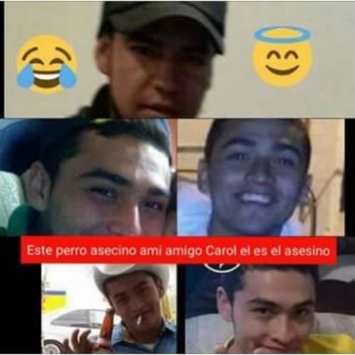 En redes sociales, familiares del hoy occiso dieron a conocer fotografías del homicida