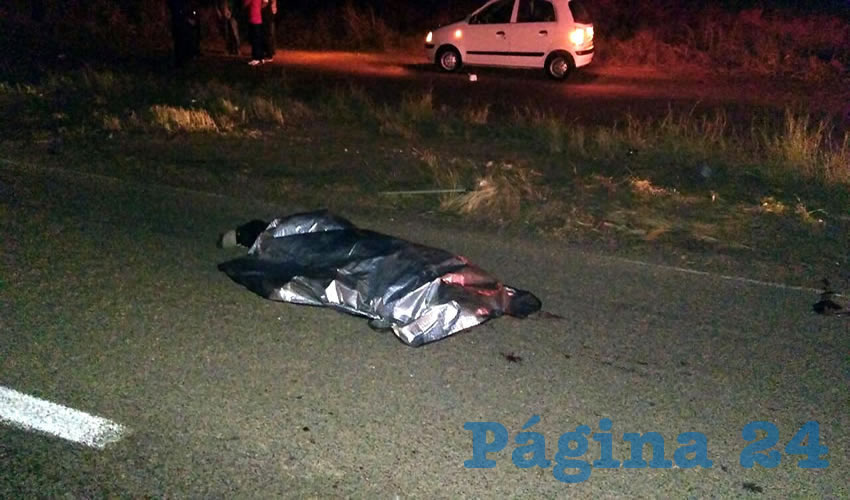 El fatal percance ocurrió sobre la carretera federal 45 sur, a la altura de la comunidad El Gigante