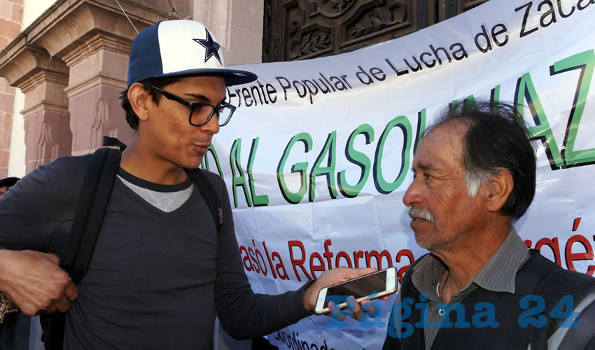 de la Rosa Delegado: La administración tellista y la minera utilizan “terrorismo” para tratar de infundirles miedo y de esta manera los pobladores abandonen la zona donde a toda costa quieren explotar minerales a cielo abierto (Foto: Merari Martínez Castro)