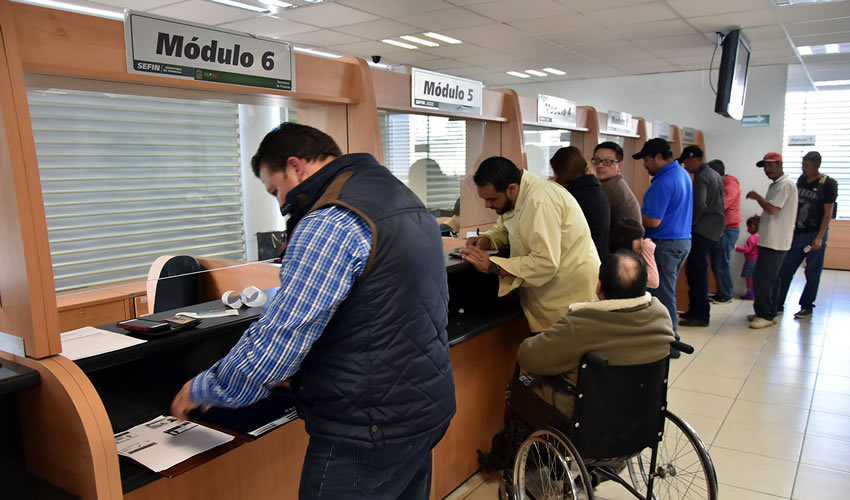 El esquema de descuentos e incentivos ha permitido registrar hasta 4 mil movimientos diarios en las oficinas recaudadoras del estado