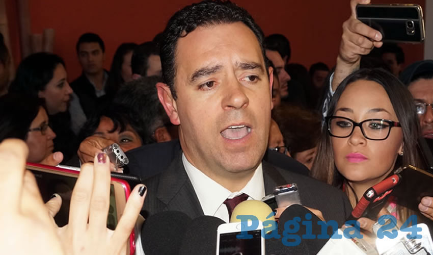 Alejandro Tello Cristerna: En Zacatecas se van a tomar medidas como disminuir pagos y convenios de publicidad e imagen del gobernador (Foto: Merari Martínez)
