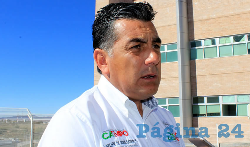 Felipe de Jesús Cabral: Zacatecas está acreditado en cuestión sanitaria, lo que permite tener un estatus para poder exportar a Estados Unidos (Foto: Rocío Castro)