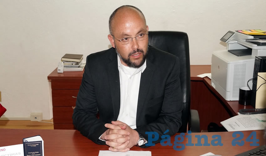 Everardo Ramírez Aguayo: “Empezamos a trabajar con el Comité Evaluador, que es el ente que maneja la ley para autorizar los apoyos a los ciudadanos que ya realizaron alguna solicitud” (Foto Merari Martínez Castro)