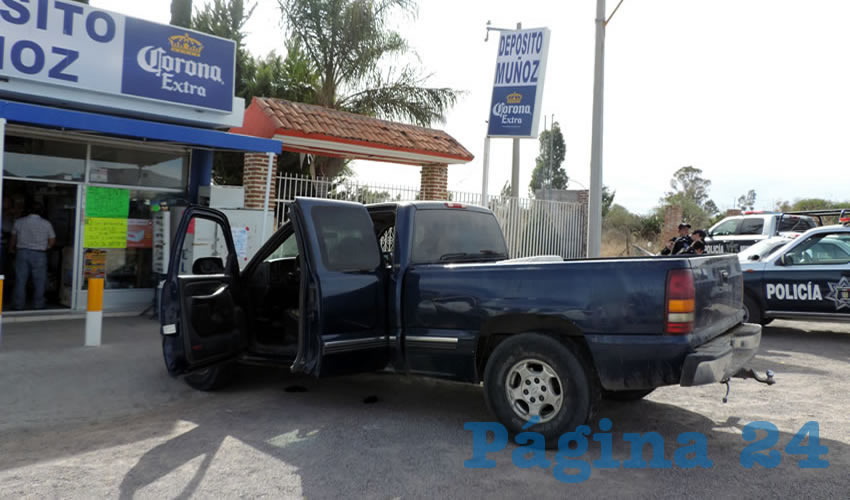 La camioneta Chevrolet que los cacos habían robado de un rancho
