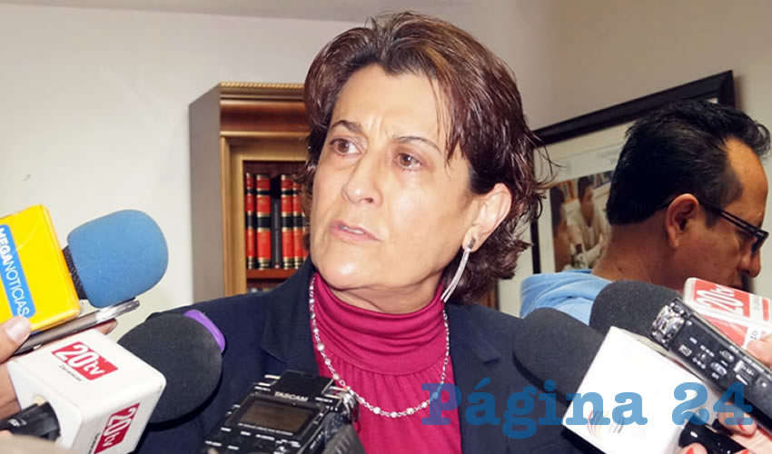 Gema Mercado Sánchez, titular de la Secretaría de Educación de Zacatecas: “La inversión que se hace educativa es muy grande, a lo mejor es un trato elitista (a San Marcos), a la población no se le da ese trato, ellos viven en un albergue, con sus tres comidas, eso no se lo damos a los estudiantes de ingeniería” (Foto: Merari Martínez Castro)