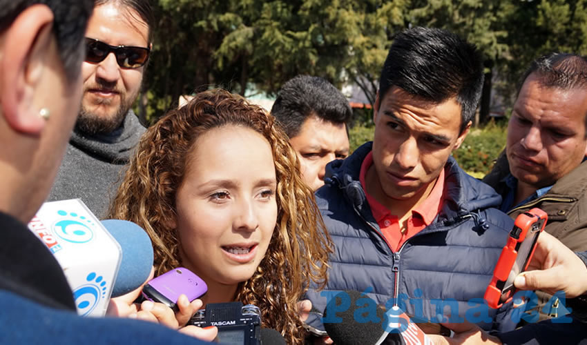 María Fernanda Juárez: El pliego petitorio es realizado anualmente según las necesidades que tienen la población estudiantil, éste corresponde a necesidades básicas que ayuden a estar mejor en este lugar (Foto: Merari Martínez Castro