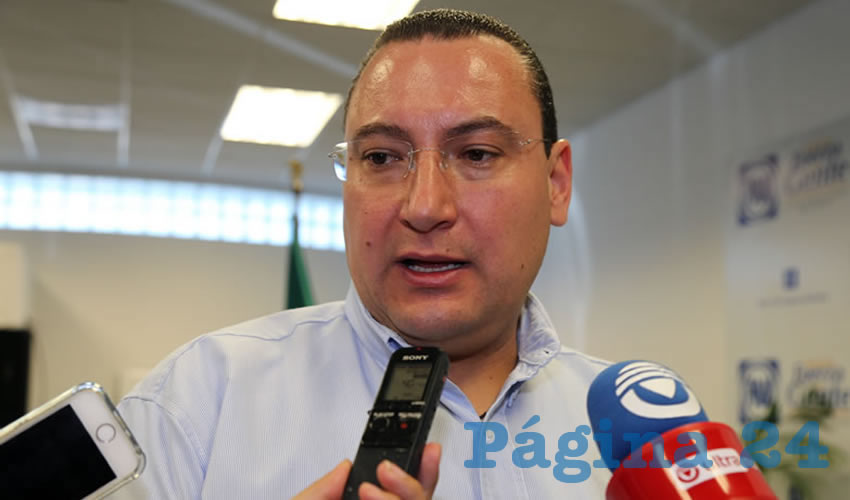 Paulo Gonzalo Martínez López, presidente de CDE del PAN (Foto Eddylberto Luévano Santillán)