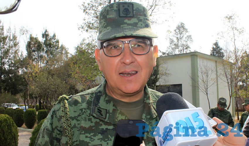 Guillermo Almazán Bertotto, comandante de la 11ª Zona Militar: “Definitivamente debe de ser una denuncia valerosa, honesta y verídica de los ciudadanos” (Foto: Rocío Castro Alvarado)