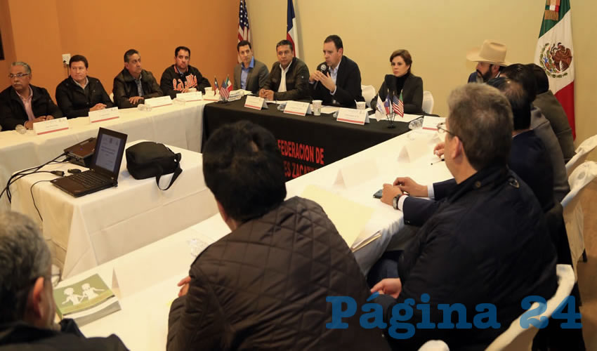Antes de partir hacia Zacatecas, el mandatario encabezó la reunión del Covam en esta ciudad texana