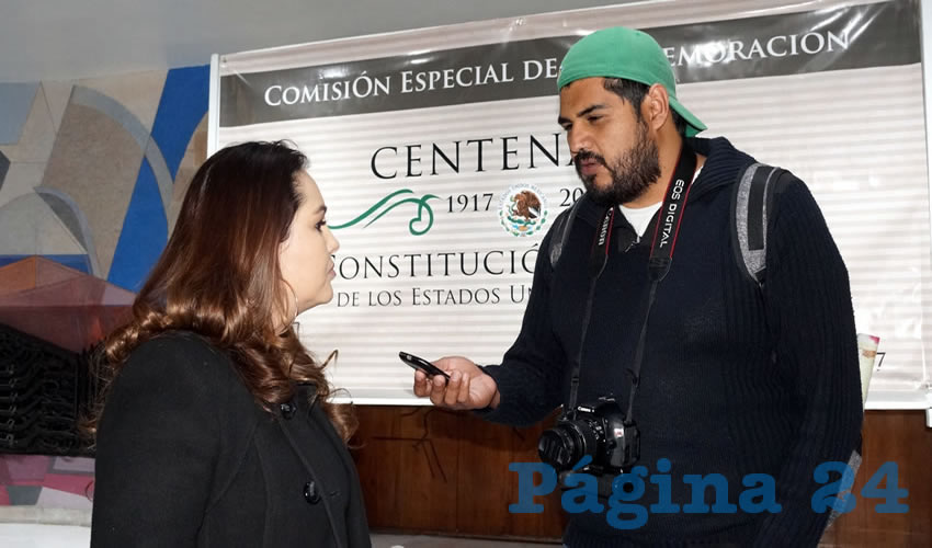 Geovanna Bañuelos de la Torre: “La gran mayoría de los diputados electos no presentaron más de dos iniciativas en cuatro meses, ningún trabajador podría justificar sueldos como los que se tiene en el poder Legislativo por trabajar en una o dos ocasiones” (Foto: Merari Martínez Castro)